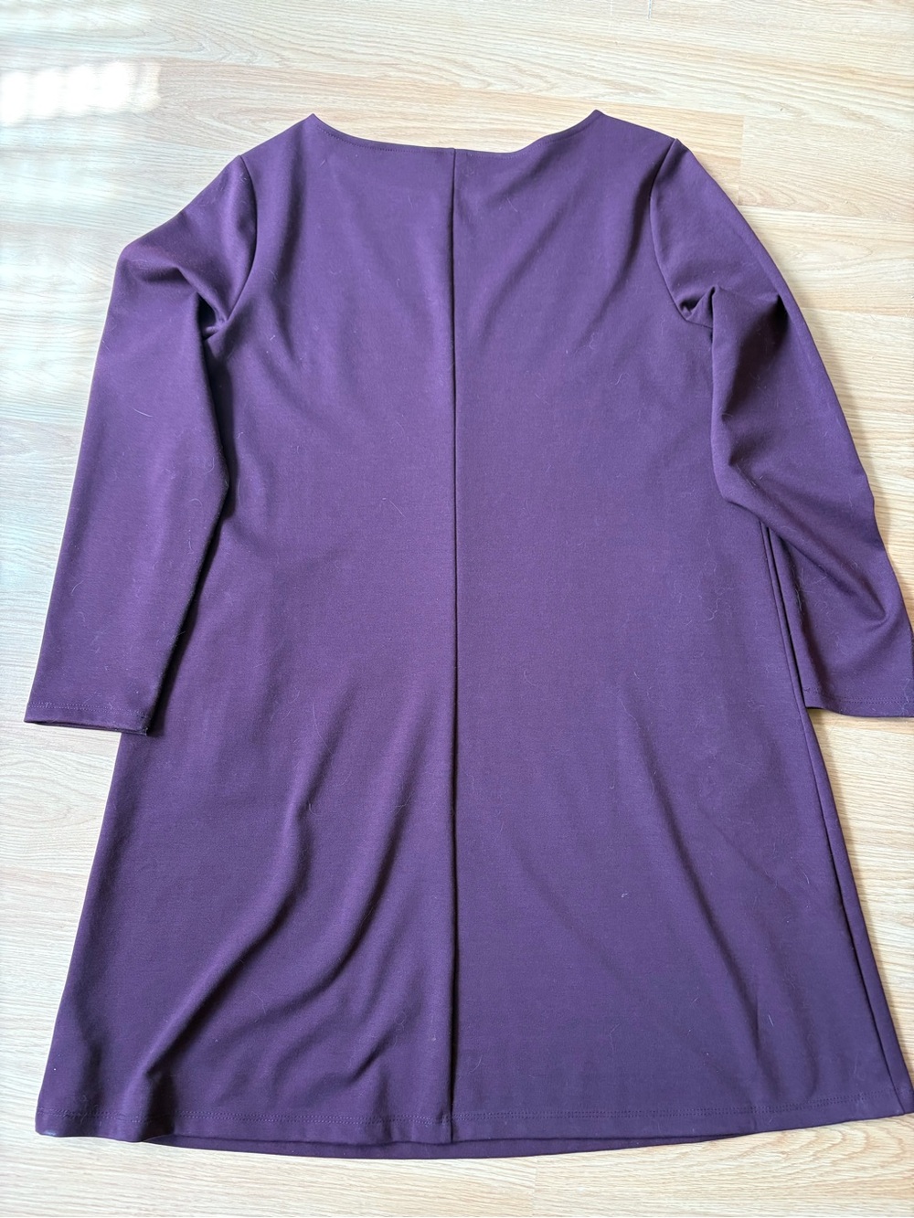 GAP Plum Long Sleeve Shift Dress with Front Zips sz14 - Picture 5 of 5
